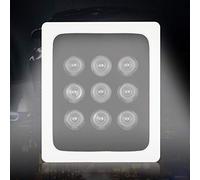 Infrarouge Lumière D'appoint, 9W Lampe de Caméra étanche | Indice de protection IP66, capteur de lumière intégré, aluminium à haute conductivité thermique, éclairage efficace de 20