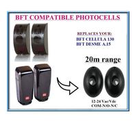 Infrarouge photocellules compatible avec BFT CELLULA 130 / BFT DESME A.15 , 12-24V, N.C-COM-N.O. Plage de fonctionnement 20m!!!