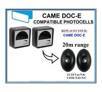 Infrarouge photocellules compatible avec Came DOC-E , 12-24V, N.C-COM-N.O. Plage de fonctionnement 20m!!!