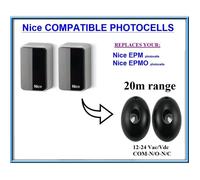Infrarouge photocellules compatible avec Nice EPM / Nice EPMO , 12-24V, N.C-COM-N.O. Plage de fonctionnement 20m!!!