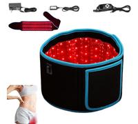 Infraslim HeatSculpt, nouvelle ceinture amincissante réglable avec massage, soulagement des muscles articulaires, restaure l'élasticité de la peau, ceinture de lumière rouge (Blue)