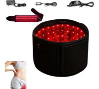 Infraslim HeatSculpt, nouvelle ceinture amincissante réglable avec massage, soulagement des muscles articulaires, restaure l'élasticité de la peau, ceinture de lumière rouge (Black)