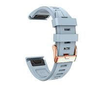 INFRI Bracelet de montre 20 mm pour Garmin Fenix 6S Pro 6S 5S Plus Boucle or rose Facile à installer Bracelet en silicone à libération rapide, 20mm Fenix 6S Pro, Agate