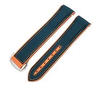 INFRI Bracelet de montre en caoutchouc nylon 19 mm 20 mm 21 mm 22 mm pour Omega Seamaster 300 AT150 Speedmaster 8900 PlanetOcean Bracelet en cuir, 21mm, Agate