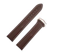 INFRI Bracelet de montre en cuir de vache nappa français authentique de qualité pour bracelet Omega 20 mm 21 mm DE VILLE AT150 Confortable pour Seamaster 300, 20 mm, Agate