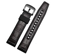 INFRI Bracelet de montre en cuir véritable avec fond en silicone pour SRPD76K1 SRPE80K1 SRPE79K1 SRPE79K1 Bracelet sport étanche 22 mm Noir Marron, 22mm, Agate