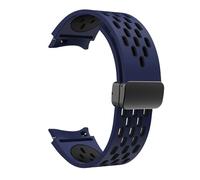 INFRI Bracelet en silicone 20 mm pour Samsung Galaxy Watch 7 6 5 4 40 mm 44 mm 5Pro 45 mm Boucle magnétique sans espaces Bande 6 Classic 43 mm 47 mm 42 bracelets de montre(DUB-B,Watch 4 5 6 7 44MM)