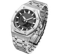 INFRI Ga2100 Gm2100 Kit de Modèle 5ème Génération Bracelet de Montre Métallique Bezel Pour Ga2110 Boîtier de Montre en Chêne en Acier Inoxydable - Bracelet de Rechange Accessoires, Gm2100, Agate