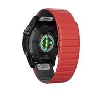 INFRI Pour Fenix 8X Bands Fenix 7X Sport 22mm 26mm bracelet de montre pour Garmin Fenix 7/6/ 5/6X Pro/3/HR/Descent MK1/D2 Delta PX/D2 bracelets de montre(Red black,22mm)