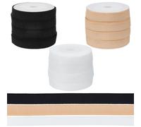 INFUNLY Corset en polyester de 20 m de long - 3 couleurs - Pour couture - 1,27 cm de large - Accessoires de vêtement - Outil de désossage pour corsages, robes de mariée, soirée