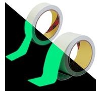 INFUNLY Lot de 2 rouleaux de ruban adhésif vert phosphorescent de 9,1 m - Ruban adhésif fluorescent imperméable - Haute luminosité - Pour partie de nuit, escaliers, murs, panneau de sortie
