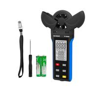 INFURIDER Anémomètre Numérique avec 6 Unités, Anémomètre pour Vitesse du Vent/Température/Humidité Relative, Compteur de Vitesse du Vent à Arrêt Automatique avec Maintien des Données