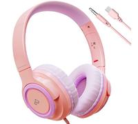 INFURTURE Casque Filaire USB C/3,5mm pour Enfants,Garçons et Filles,Limite de Volume 94 DB,Casque Filaire pour Adolescents,école,Voyage,Cadeaux pour la Fête des Enfants/Cadeaux de Rentrée Scolaire