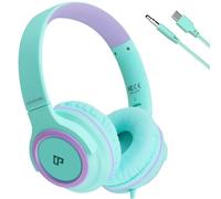 INFURTURE Casque Filaire USB C/3,5mm pour Enfants,Garçons et Filles,Limite de Volume 94 DB,Casque Filaire pour Adolescents,école,Voyage,Cadeaux pour la Fête des Enfants/Cadeaux de Rentrée Scolaire