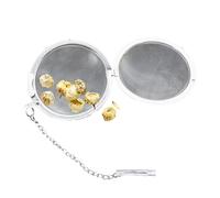 Infuseur À Boule De Thé En Acier Inoxydable - Filtre De Thé À Feuilles Lâches | Attelle À Thé Twist-lid Avec Chaîne Suspendue | Thé En Mailles Réutilisable Plus Raide Pour Un Brassage Sûr Et Sain
