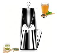 Infuseur à thé automatique en acier inoxydable avec siphon, tasse équitable, facile à nettoyer, parfait pour le brassage maison et les sessions de dégustation quotidiennes, collection complète