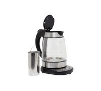 Bouilloire Programmable TEA TIME 1,7L - 2200W, Température Réglable 50-95°C, Panier à Thé Amovible, Inox avec LED Bleue, Base Pivotante 360° et Arrêt Automatique