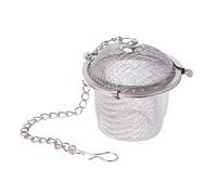 Infuseur à thé boule en acier inoxydable 3 tailles - Filtre en maille - Pour feuilles et épices - Argenté - Petite durabilité