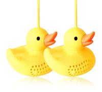 Infuseur à thé canard 2 pièces Infuseur à thé mignon en silicone Passoires à thé de qualité alimentaire pour thé en vrac Résistant à la chaleur Flexible Réutilisable Passe au lave-vaisselle Infus