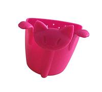 Infuseur à thé créatif réutilisable en forme de chat - Passoire pratique - Accessoires de boisson à suspendre - Rose rouge
