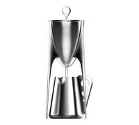Infuseur à thé en acier inoxydable 304 avec théière de 250 ml et tasse de 500 ml, type siphon, design trépied, facile à nettoyer pour brassage artistique, dégustation de thé et décoration zen