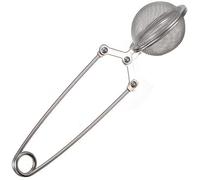 Infuseur à thé en acier inoxydable à long manche en forme de boule à thé en maille pour feuilles de thé, herbes aromatiques, design professionnel aléatoire