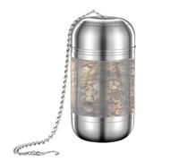 Infuseur à thé en acier inoxydable à mailles extra fines | Mash Ball | Infuseur à assaisonnement compact avec fonction de sécurisé | Passoire à herbes en acier inoxydable