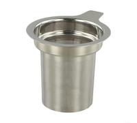 Infuseur à thé en acier inoxydable avec maille ultra fine et longue poignée pliable pour un rangement compact (Silvery2)