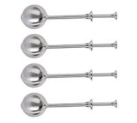 Infuseur à thé en acier inoxydable de qualité supérieure, 4 pièces, agitateur de poudre, outil de cuisine pour un brassage et un assaisonnement précis dans un Gadget antirouille