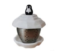 Infuseur à thé en acier inoxydable en forme de pingouin pour feuilles de thé en vrac Oolong 5 x 5 x 6 cm