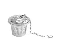 Infuseur à thé en acier inoxydable, filtre à épices en maille, chaîne à suspendre, réutilisable, boule d'assaisonnement, accessoire de cuisine (S)