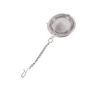 Infuseur à thé en acier inoxydable, filtre à feuilles mobiles, diffuseur, boule en maille avec chaîne pour la cuisine, le bureau, la maison de thé, durable, sans rouille, facile à (4,5 cm)