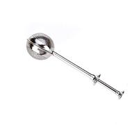 Infuseur à thé en acier inoxydable forme boule style push tamis cuillère à café filtre qualité alimentaire maille pour la maison, le bureau Nouveau partagé et populaire Durabilité