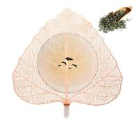 Infuseur à thé en acier inoxydable | Passoire à thé Kung Fu avec maille fine, passoires et filtres à thé, passoire à thé avec trou creux en acier inoxydable en feuille d'érable et bodhi pour