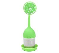Infuseur à thé en silicone avec boule d'infusion en maille d'acier | Fabriqué à partir de maille d'acier inoxydable 304, cet infuseur à thé résiste à la rouille et offre des infusions riches et