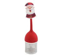 Infuseur à thé en silicone de qualité alimentaire série de Noël diffuseur de thé réutilisable filtre crépine 6 styles choisir pour les boules de Noël en vrac