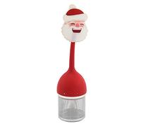 Infuseur à thé en Silicone de qualité alimentaire, série de noël, filtre diffuseur réutilisable, 6 styles choix pour infuseur de noël en vrac