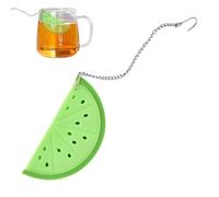 Infuseur à thé en silicone, filtre à thé de type tranche de citron avec poignée, réutilisable, idéal pour les feuilles en vrac, filtre à herbes et thé vert, cadeau pour les amateurs de thé