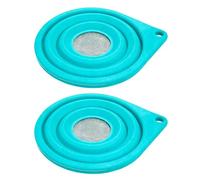 Infuseur à thé en silicone pliable pour économiser de l'espace - Entonnoir pliable pour feuilles de thé en vrac et café - Filtre à vin - Design pliable - Pour économiser de l'espace