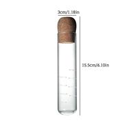 Infuseur À Thé En Verre,Passoire Avec Couvercle En Liège,Filtre Transparent À Feuilles Mobiles Avec Couvercle En Liège Pour Tasses À Thé,Tasses,Thé,1 Pièce - Type 1pc