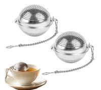 Infuseur À Thé En Vrac 2 Pièces Avec Chaîne Fine Réutilisable Mini Boule