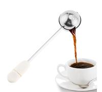 Infuseur à thé en vrac - Acier inoxydable de 1,65 x 7,28 pouces, passoire à thé | Filtre en durable, accessoire de brassage réutilisable, design à long manche, tasse facile à nettoyer