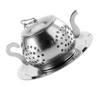 Infuseur à Thé en Vrac Chaîne, Acier Inoxydable, Maille Fine | Argenté Poli, Résistance aux Hautes Températures, pour Épices et Vin Chaud, Usage Bureau et Restaurant