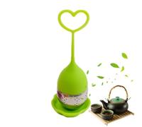 Infuseur à thé en vrac - Outil de passoire en maille inoxydable, filtre à thé en forme de cœur | Panier d' réutilisable, infuseur à poignée de cuillère, accessoire d' floral, kit de