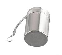 Infuseur à thé en vrac réutilisable en maille alternative pour l'eau chaude et le thé glacé - Trou extra fin empêchant les sédiments dans la théière ou la tasse en verre (S)