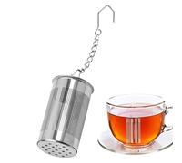 Infuseur à thé, filtre à mailles fines - avec crochet à chaîne et filtre en acier inoxydable pour usage domestique et professionnel