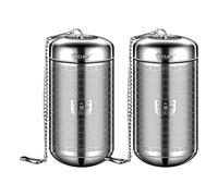 Infuseur à thé - Grand filtre à mailles fines, infuseur à thé en acier inoxydable 316, boule à thé cylindrique avec design en dense | raidisseur pour feuilles lâches pour tasses, théières et