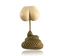 Infuseur à thé pas à pas | Boules de thé en forme de merde créatives en silicone | Passoire mignonne d'infuseur de, petite boule de filtre pour des théières de tasses de