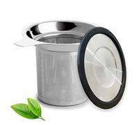 Infuseur à thé, passoire à thé en maille extra fine avec couvercle en silicone, infuseur à thé en acier inoxydable 304 pour thé en vrac, filtre à thé pour théière, tasse, tasse