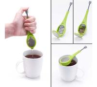 Infuseur à thé, piston intégré, saveur Intense saine, sachet de thé réutilisable, passoire à thé et café en plastique, mesure tourbillon, raide, agitateur et presse A